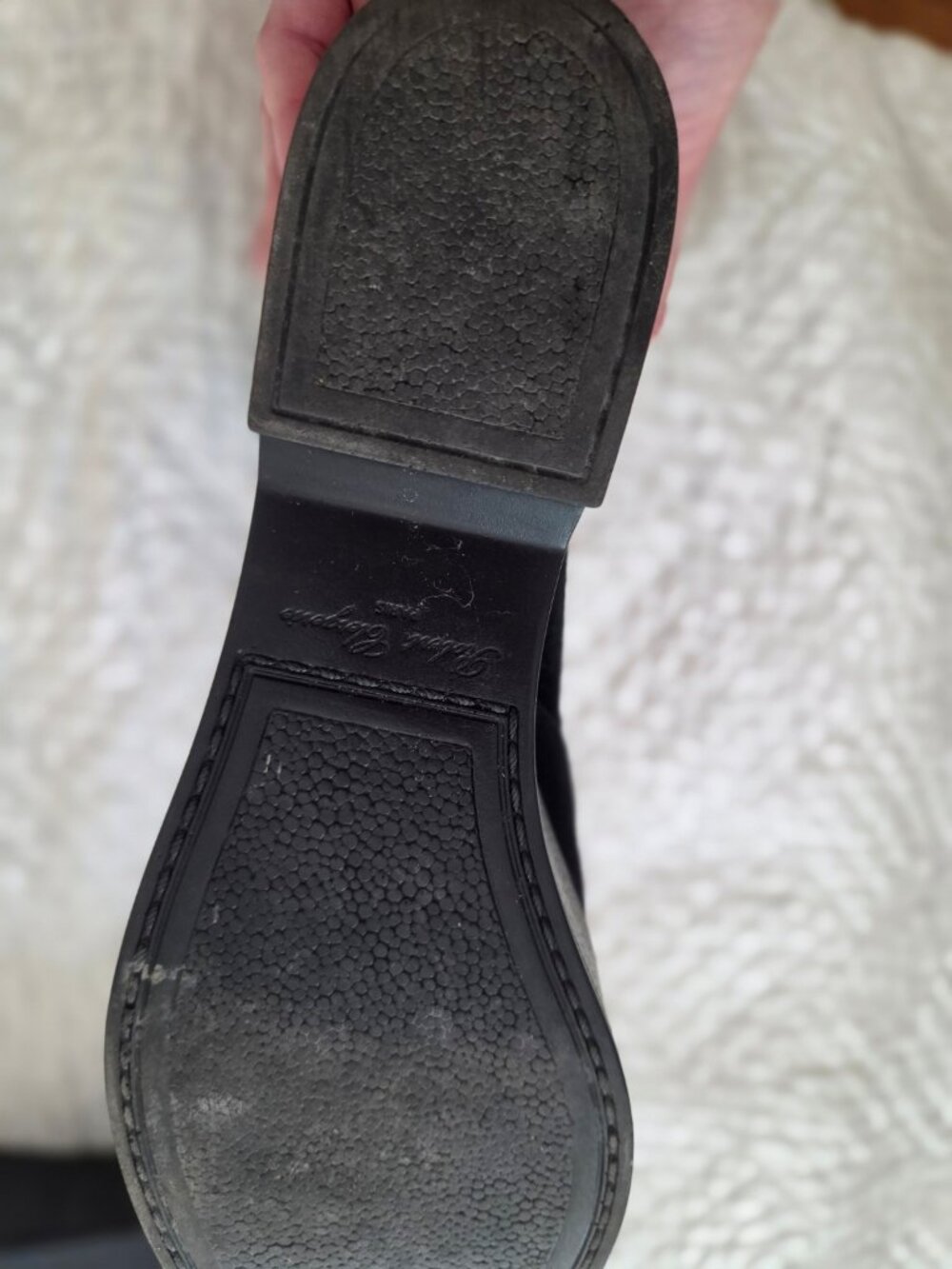Robert Clergerie Black Suede Platform Wedge Ankle Boots 8.5M - Picture 4 of 9